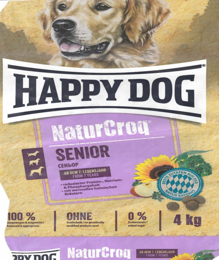Bild von Hundefutter Happy Dog naturcroq Vorderseite