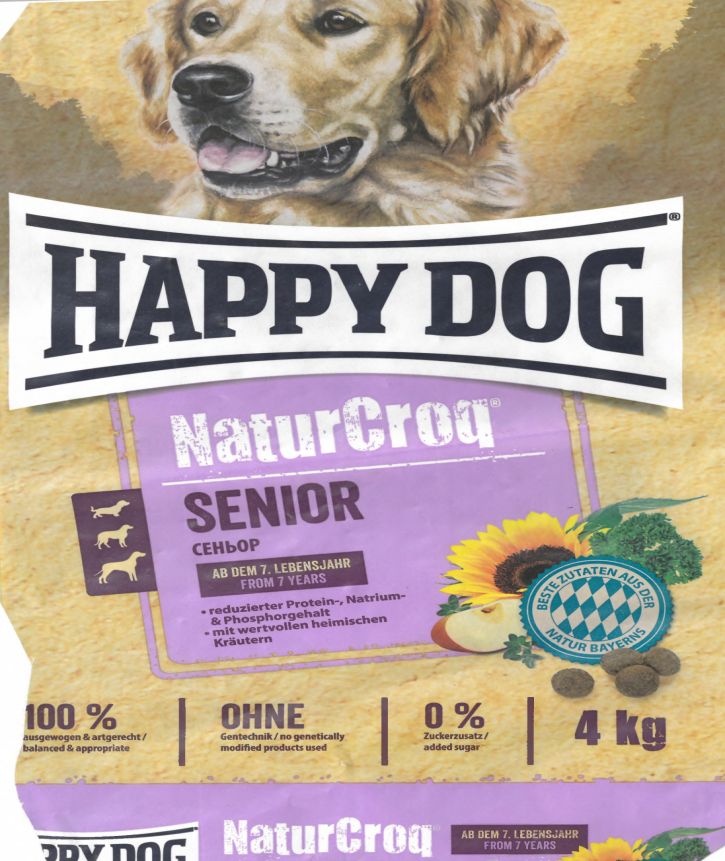 Bild von Hundefutter Happy Dog naturcroq Vorderseite